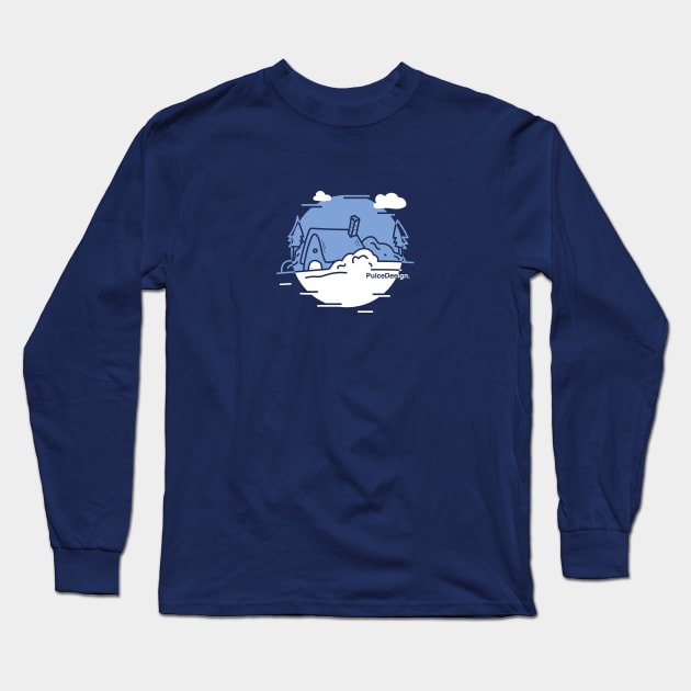 Winter House Long Sleeve T-Shirt by PulceDesign